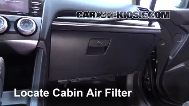 2016 Subaru Crosstrek Limited 2.0L 4 Cyl. Air Filter (Cabin) Replace